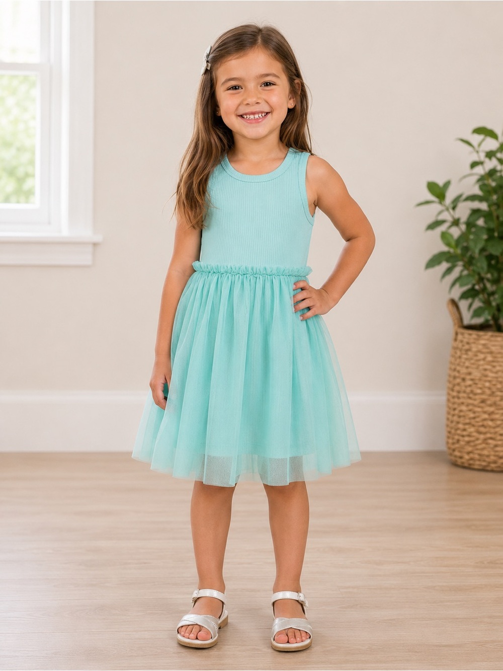 Tucker + Tate Mint Green Tulle Tank Dress
